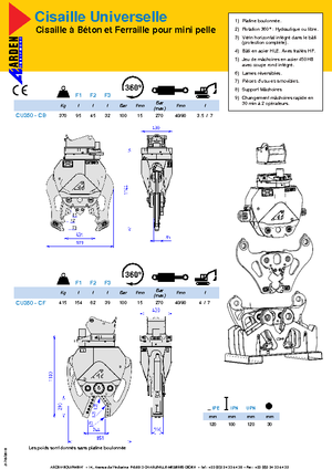 Trituradoras de hormigón Arden CU 350 CB