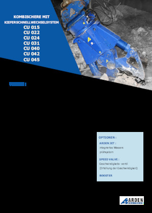 Trituradoras de hormigón Arden CU015
