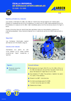 Trituradoras de hormigón Arden CU350