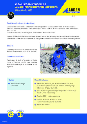 Trituradoras de hormigón Arden CU350