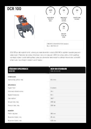 Trituradoras de hormigón Husqvarna DCR 100