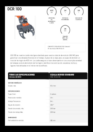 Trituradoras de hormigón Husqvarna DCR 100