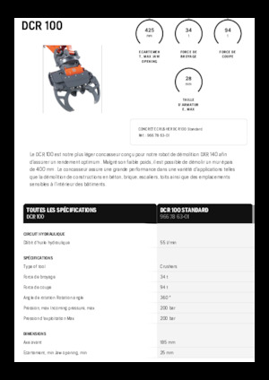 Trituradoras de hormigón Husqvarna DCR 100