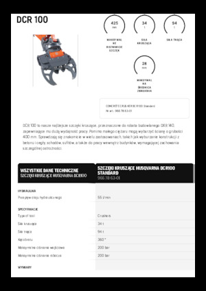 Trituradoras de hormigón Husqvarna DCR 100