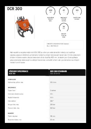 Trituradoras de hormigón Husqvarna DCR 300