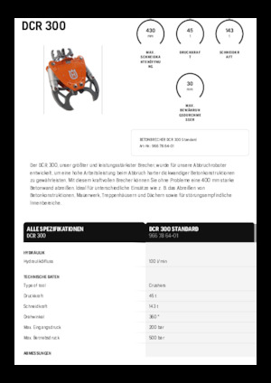 Trituradoras de hormigón Husqvarna DCR 300