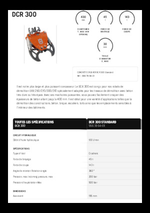 Trituradoras de hormigón Husqvarna DCR 300