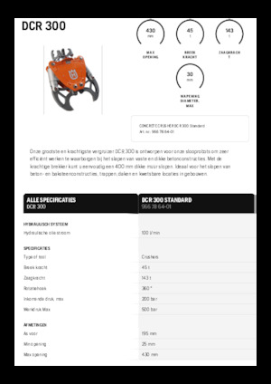 Trituradoras de hormigón Husqvarna DCR 300