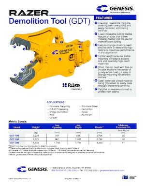 Trituradoras de hormigón Genesis GDT 290 
