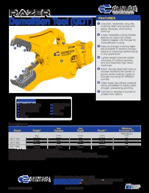Trituradoras de hormigón Genesis GDT 190 
