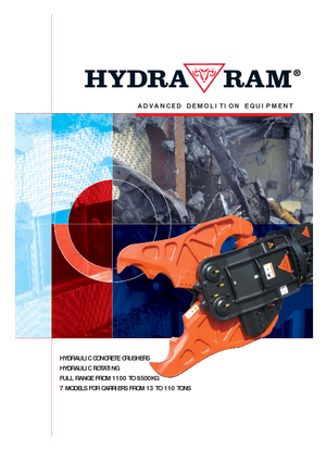 Trituradoras de hormigón Hydra Ram HCC 3600 V