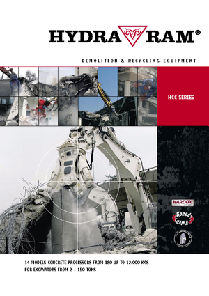 Trituradoras de hormigón Hydra Ram HCC 3