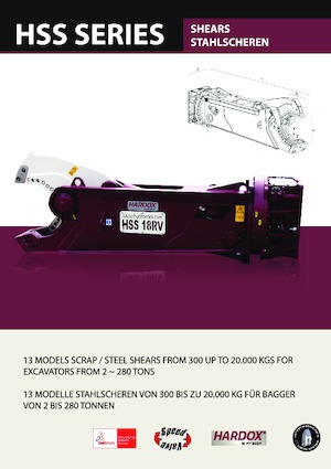 Cizallas para chatarra / acero Hydra Ram HSS-40RV