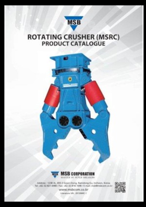 Trituradoras de hormigón MSB MSRC3000