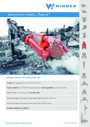 Trituradoras de hormigón WIMMER TC 1100 U