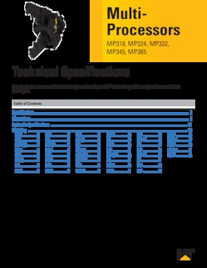 Procesador múltiple Caterpillar MP324