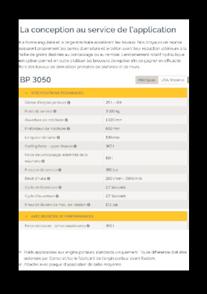 Pulverizadores de hormigón Epiroc BP 3050