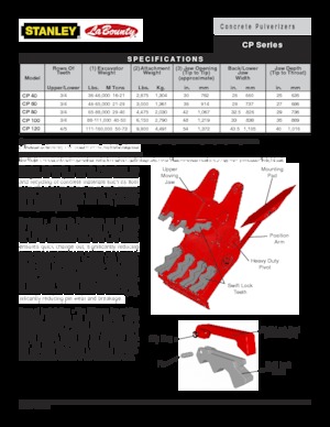 Pulverizadores de hormigón LaBounty CP 80