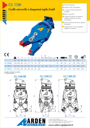 Pulverizadores de hormigón Arden CU 1300 BB