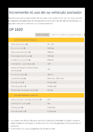 Pulverizadores de hormigón Epiroc DP 1820