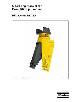 Pulverizadores de hormigón Atlas Copco DP 2800
