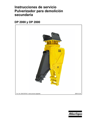 Pulverizadores de hormigón Atlas Copco DP 2800