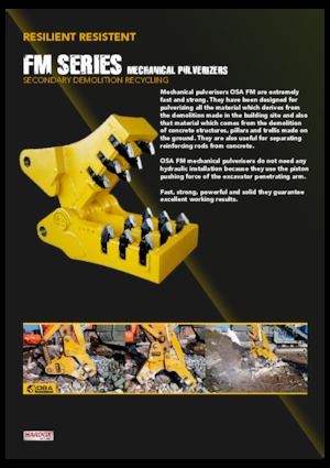 Pulverizadores de hormigón OSA Demolition Equipment FM 20
