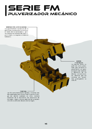 Pulverizadores de hormigón OSA Demolition Equipment FM 25