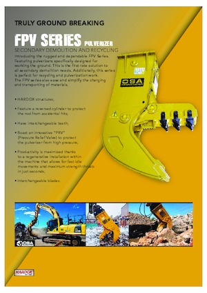 Pulverizadores de hormigón OSA Demolition Equipment FPV 6 