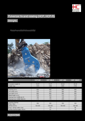 Pulverizadores de hormigón Konverma HCP 1000