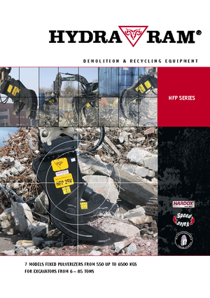 Pulverizadores de hormigón Hydra Ram HFP-25V