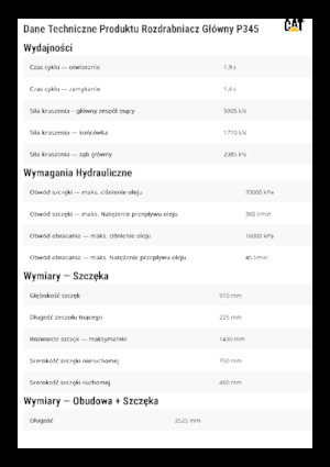 Pulverizadores de hormigón Caterpillar P345