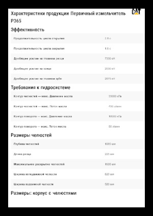 Pulverizadores de hormigón Caterpillar P365