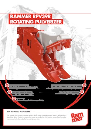Pulverizadores de hormigón Rammer RPV39R 