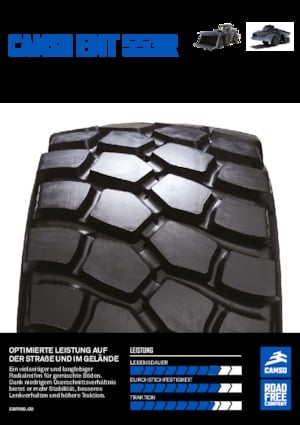 Neumáticos para maquinaria de obras públicas Camso EMT 553R 650/65R25