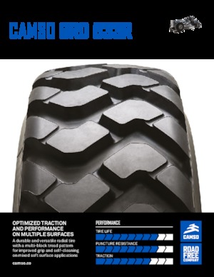 Neumáticos para maquinaria de obras públicas Camso GRD 533R 14.00R24