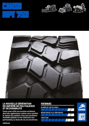 Neumáticos para maquinaria de obras públicas Camso MPT 753 340/80-18 IND