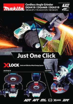 Amoladoras de ángulo sin cable Makita DGA519 