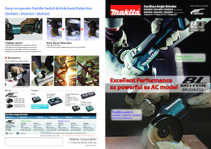 Amoladoras de ángulo sin cable Makita DGA404 
