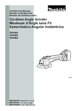 Amoladoras de ángulo sin cable Makita DGA454Z