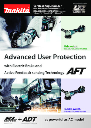 Amoladoras de ángulo sin cable Makita DGA508 