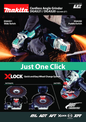 Amoladoras de ángulo sin cable Makita DGA521 
