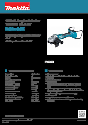 Amoladoras de ángulo sin cable Makita DGA700Z 