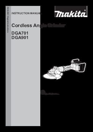 Amoladoras de ángulo sin cable Makita DGA701ZKU1