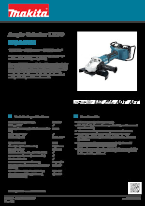 Amoladoras de ángulo sin cable Makita DGA900