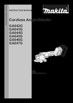 Amoladoras de ángulo sin cable Makita GA047GZ02