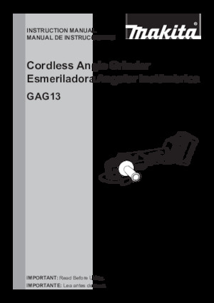 Amoladoras de ángulo sin cable Makita GAG13M1