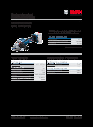 Amoladoras de ángulo sin cable Bosch GWS 18V-15 PSC