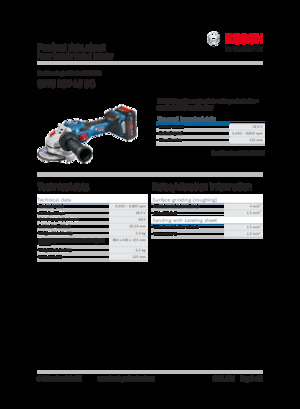 Amoladoras de ángulo sin cable Bosch GWS 18V-15 SC