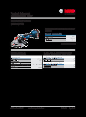 Amoladoras de ángulo sin cable Bosch GWX 18V-10